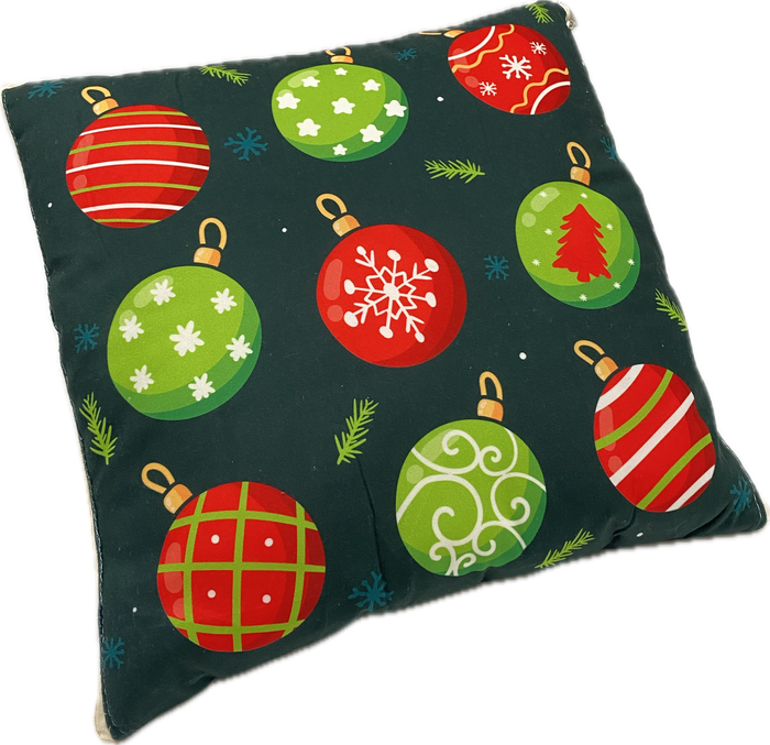 Cojín-Manta Bolas de Navidad con bolas de turrón