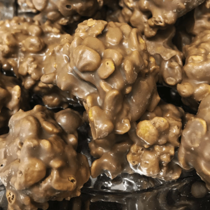 Rocas de Chocolate con Leche, Cereales y Almendra