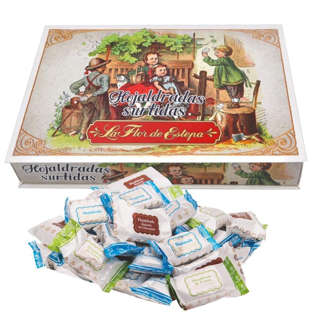 Estuche con Hojaldradas Surtidas 450 g.